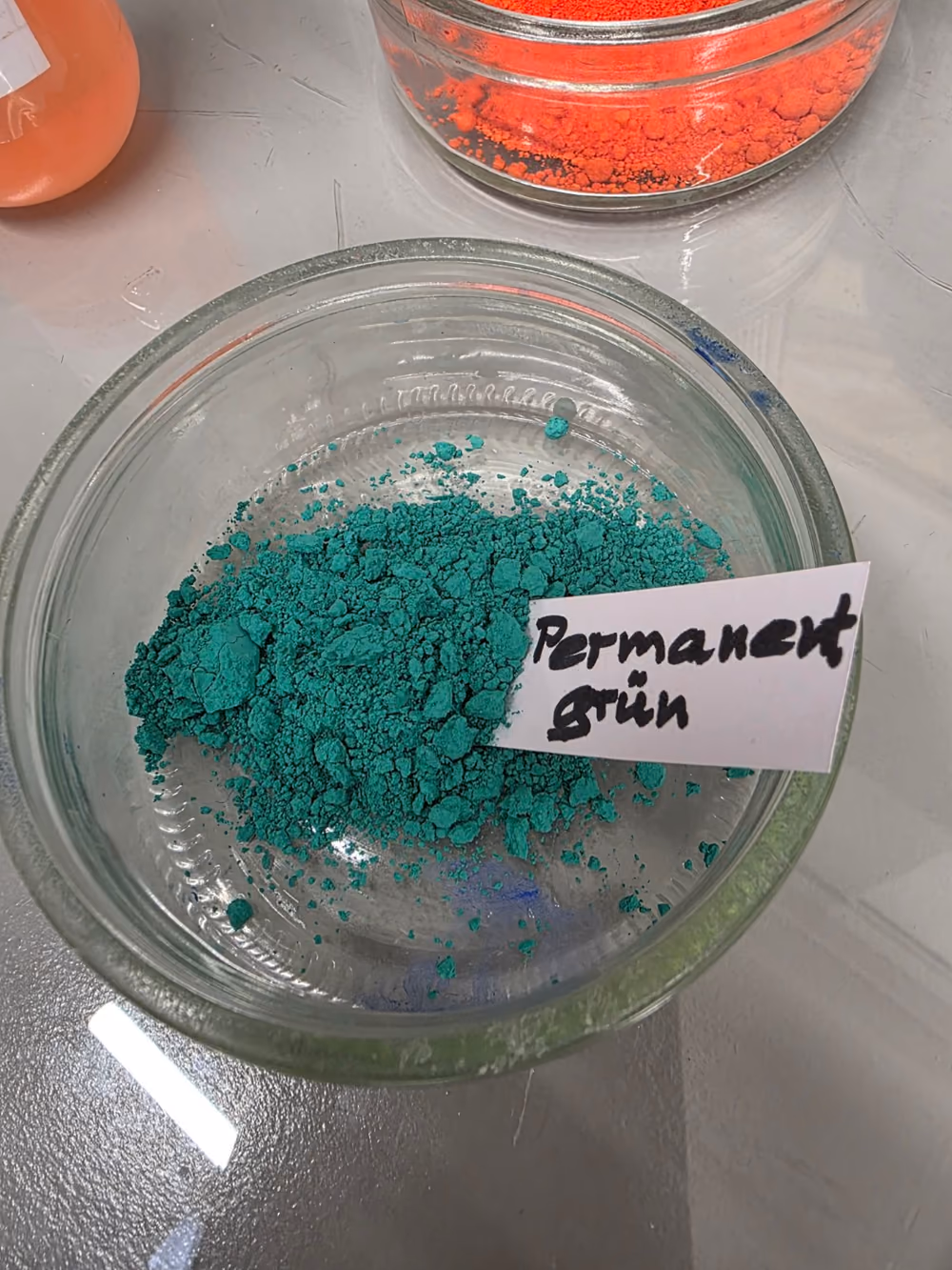 Permanentgrün als Pigmentpulver